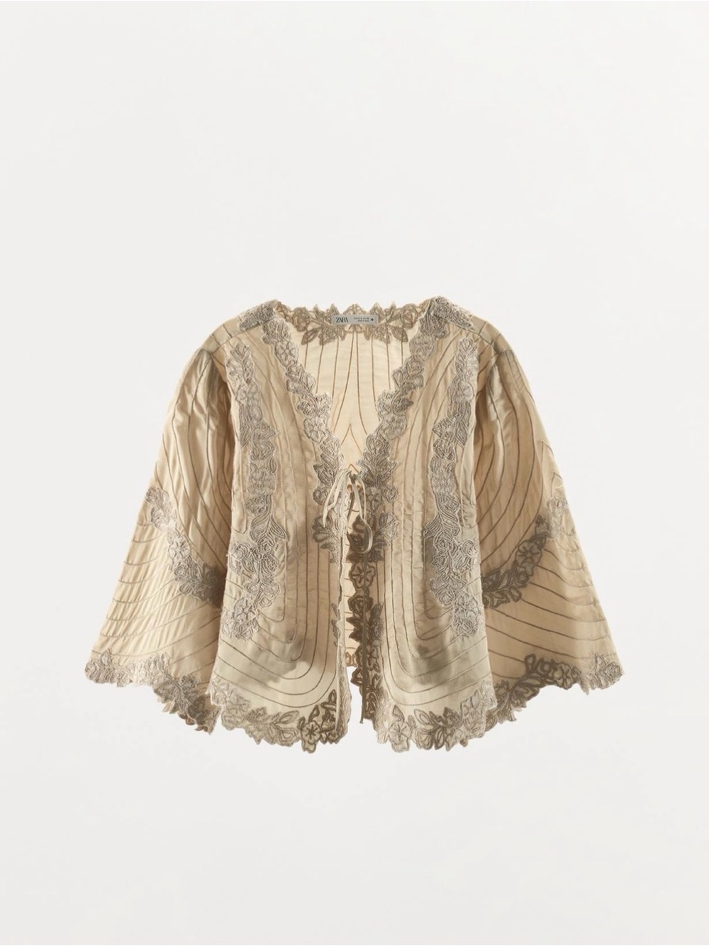 Zara Satin Effect Cape- new with tags